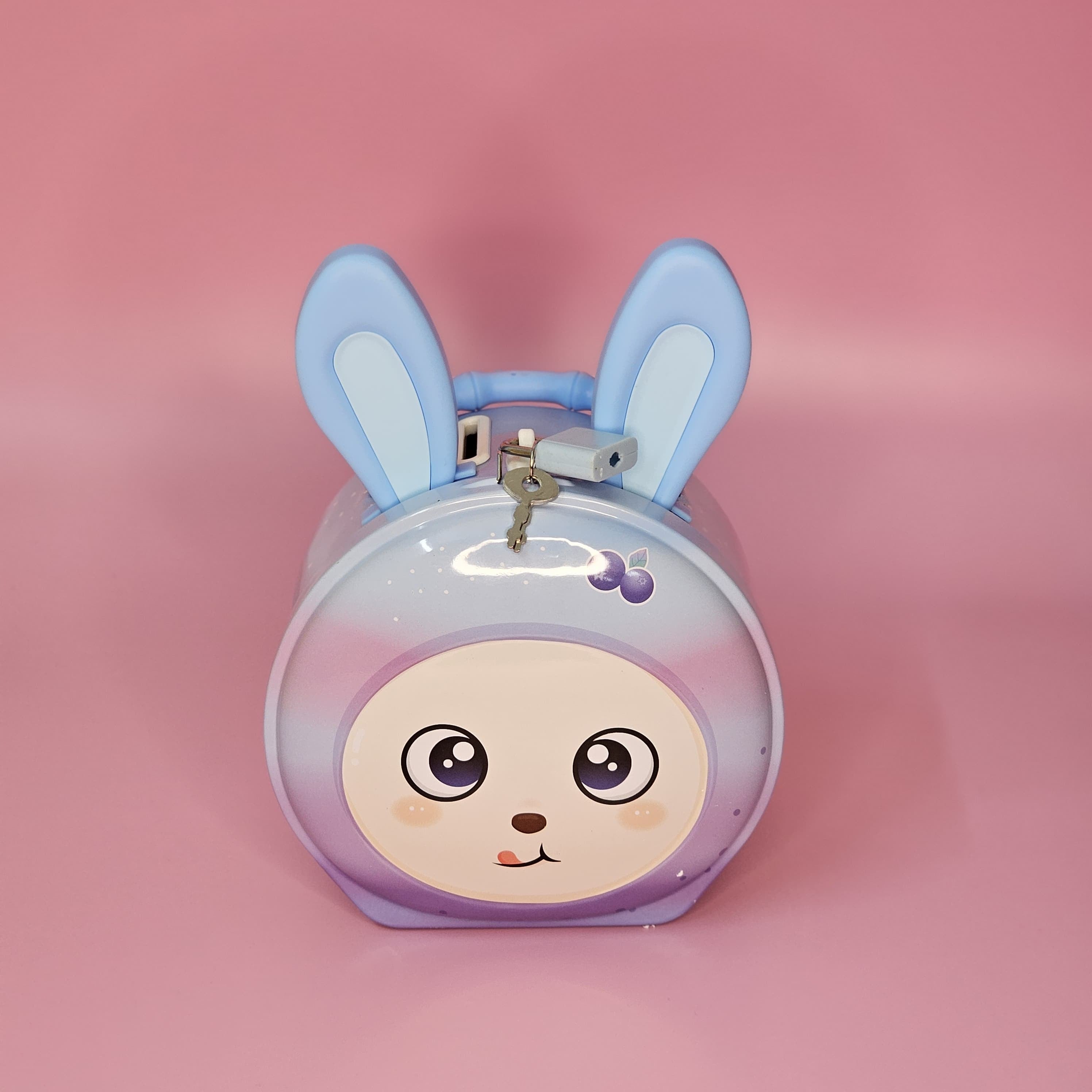 Adorable Bunny-Shaped Metal Money Box with Lock & Key – Fun & Secure Piggy Bank for Kids to Save Money | Perfect Return Gift for Birthdays, Parties & Special Occasions | Durable & Cute Design for Children’s Room Décor | Available at www.usmile.toys